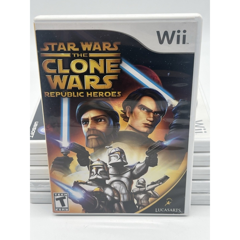 Star Wars: The Clone Wars – Republic Heroes (Nintendo Wii, 2009) – Tested, CIB